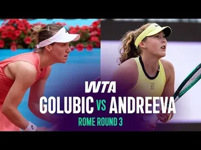 Andreeva bat Golubic à Rome 2026 – 3e tour