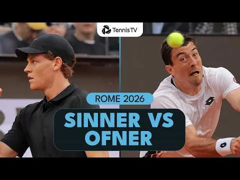 Sinner bat Ofner à Rome 2026 – Deuxième tour