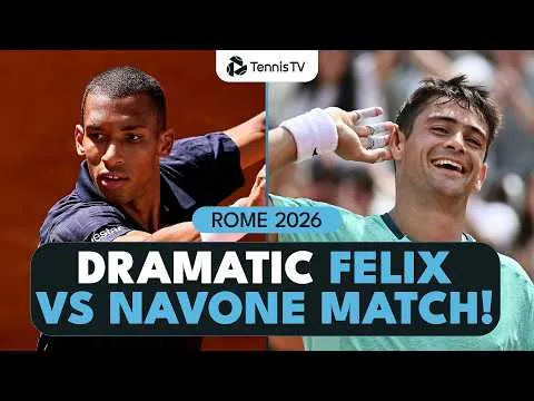 Navone bat Auger-Aliassime à Rome 2026 – 2e tour