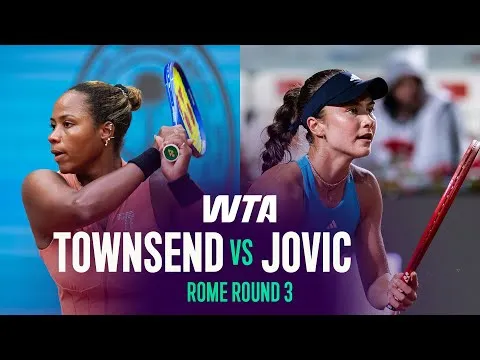 Iva Jovic bat Taylor Townsend à Rome 2026 – 3e tour