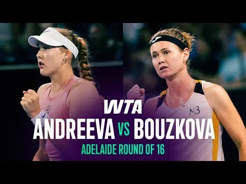 Andreeva élimine Bouzkova à Adélaïde 2026 – Huitièmes de finale