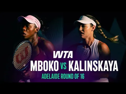 Mboko bat Kalinskaya à Adélaïde 2026 – 2e tour