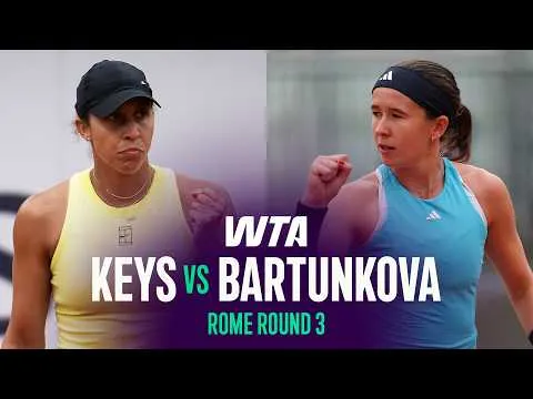 Nikola Bartunkova besejrer Madison Keys i Rom 2026 – 3. runde