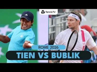 Learner Tien élimine Alexander Bublik à Rome 2026 – 3e tour