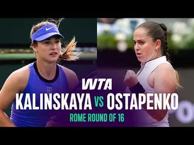 Ostapenko bat Kalinskaya à Rome 2026 – Huitième de finale