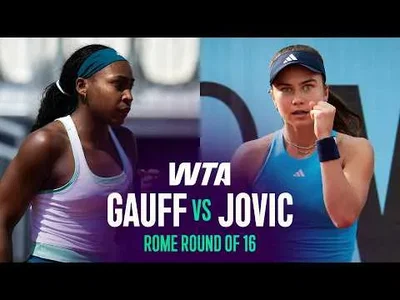 Cori Gauff bat Iva Jovic à Rome 2026 – Huitième de finale