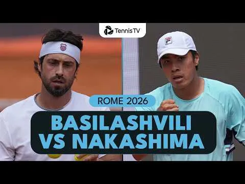 Nikoloz Basilashvili bat Brandon Nakashima à Rome 2026 – 3e tour