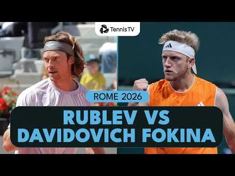 Rublev bat Davidovich Fokina à Rome 2026 – 3e tour