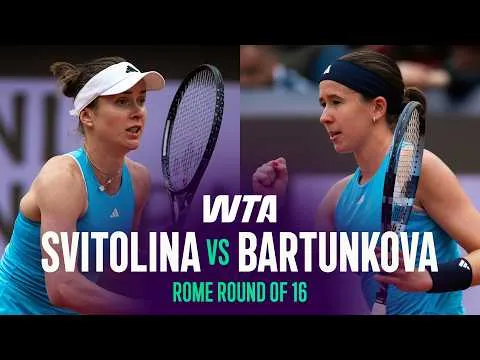 Elina Svitolina bat Nikola Bartunkova à Rome 2026 – Huitième de finale