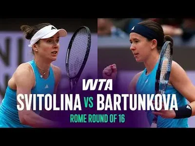 Elina Svitolina bat Nikola Bartunkova à Rome 2026 – Huitième de finale