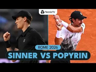 Jannik Sinner bat Alexei Popyrin au Rome 2026 – 3e tour
