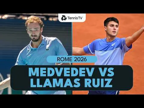 Daniil Medvedev bat Pablo Llamas Ruiz au Rome 2026 – 3e tour