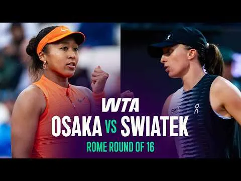 Iga Swiatek élimine Naomi Osaka à Rome 2026 – Huitième de finale