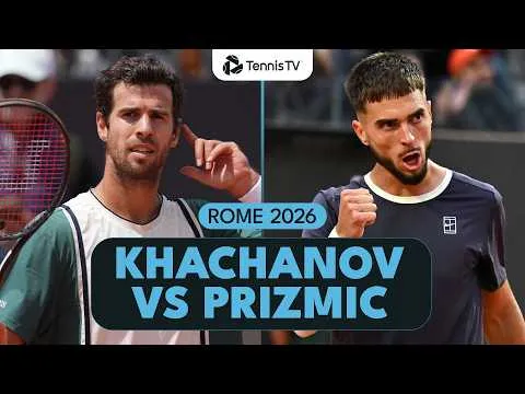 Khachanov domine Prizmic à Rome 2026 – Huitième de finale