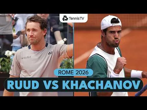 Ruud bat Khachanov à Rome 2026 – Quart de finale