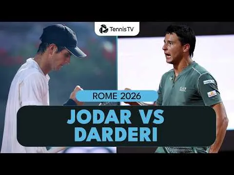 Luciano Darderi bat Rafael Jodar à Rome 2026 – Quart de finale