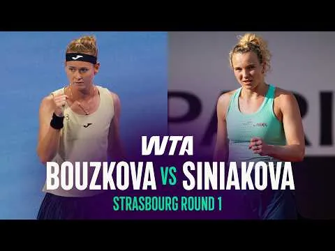 Marie Bouzkova bat Katerina Siniakova au tournoi de Strasbourg 2026 – 1er tour