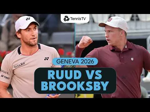 Casper Ruud bat Jenson Brooksby à Genève 2026 – 1er tour