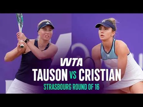 Jaqueline Cristian bat Clara Tauson à Strasbourg 2026 – Deuxième tour