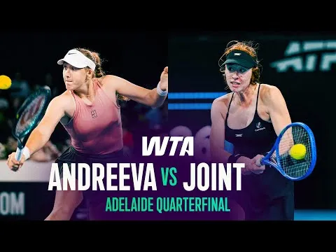 Mirra Andreeva bat Maya Joint à l'Adelaide 2026 – Quart de finale