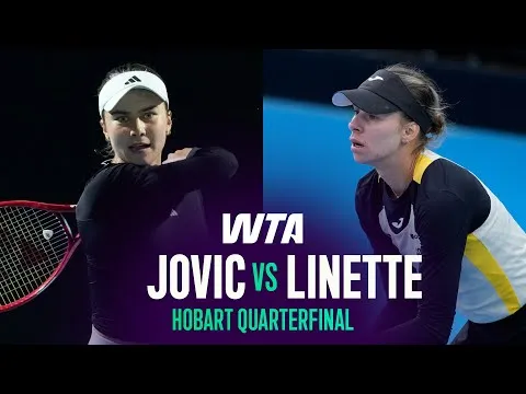 Jovic bat Linette à Hobart 2026 – Quarts de finale