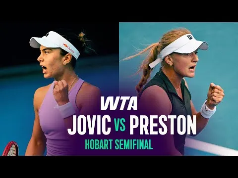 Jovic bat Preston à l'Hobart International 2026 – Demi-finales