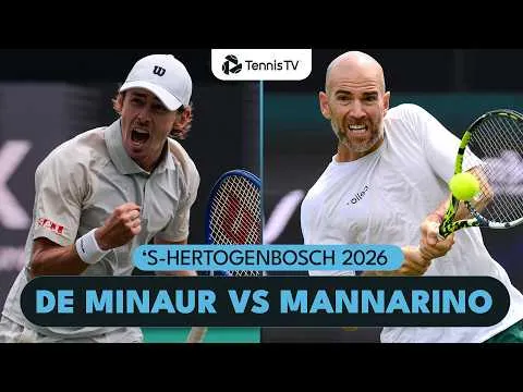 De Minaur bat Mannarino au 'S-Hertogenbosch 2026 – Demi-finale
