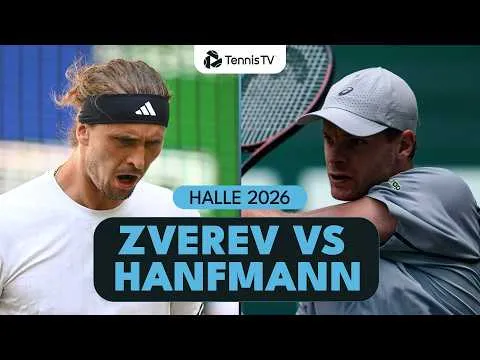 Alexander Zverev bat Yannick Hanfmann à Halle 2026 – 2e tour