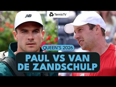 Tommy Paul bat Botic Van de Zandschulp au Queen's 2026 – 2e tour