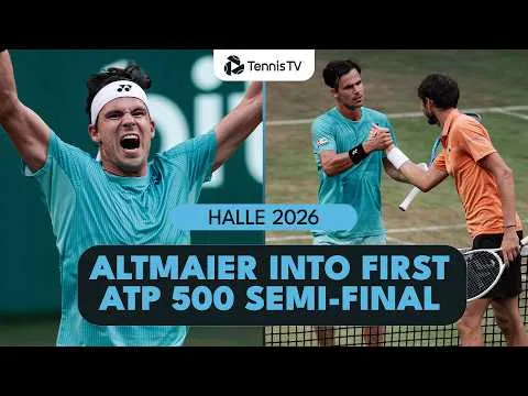 Daniel Altmaier bat Daniil Medvedev à Halle 2026 – Quart de finale