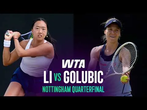 Golubic bat Li à Nottingham 2026 – Quart de finale