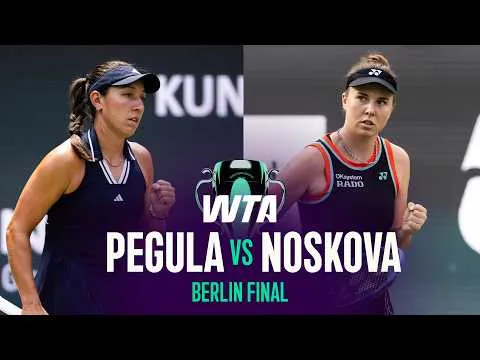 Linda Noskova bat Jessica Pegula en finale de Berlin 2026