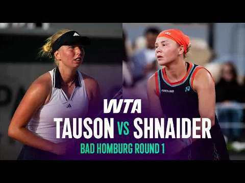 Clara Tauson bat Diana Shnaider à Bad Homburg 2026 – Premier tour