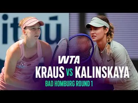 Anna Kalinskaya bat Sinja Kraus à Bad Homburg 2026 – 1er tour