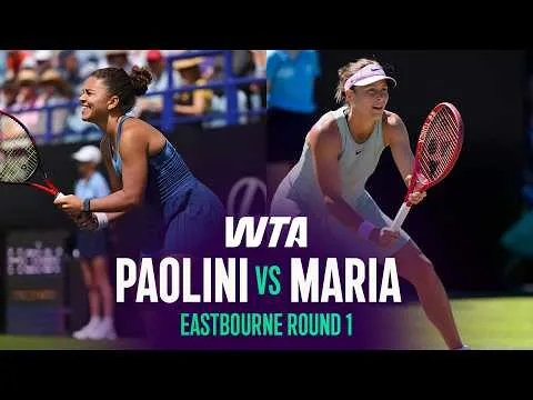 Tatjana Maria bat Jasmine Paolini à Eastbourne 2026 – Premier tour