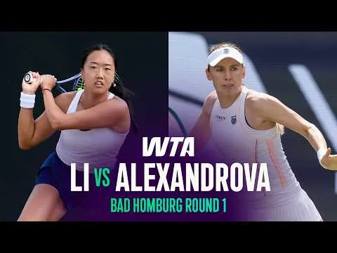 Ekaterina Alexandrova bat Ann Li au Bad Homburg 2026 – Premier tour