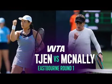 Caty McNally bat Janice Tjen à Eastbourne 2026 – 1er tour