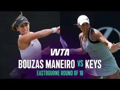 Madison Keys voittaa Jessica Bouzas Maneiron Eastbournessa 2026 – 2. kierros