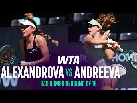 Alexandrova bat Andreeva à Bad Hombourg 2026 – 2e tour