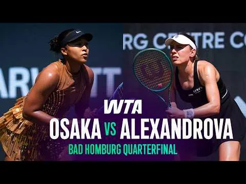 Naomi Osaka bat Ekaterina Alexandrova à Bad Homburg 2026 – Quart de finale