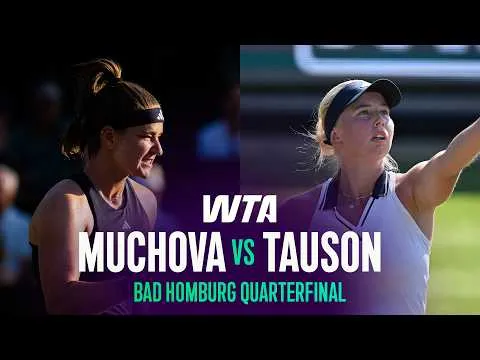 Muchova bat Tauson à Bad Homburg 2026 – Quart de finale