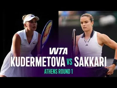 Sakkari ngalahake Kudermetova ing Athena 2026 – Babak 1