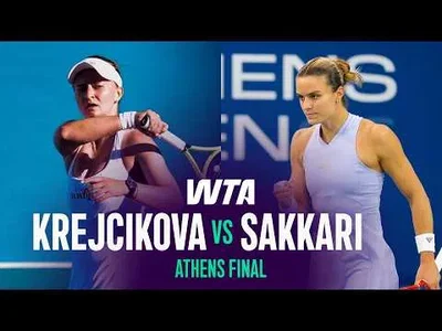 Krejčíková ngalahaké Sakkari ing Athens 2026 – Final