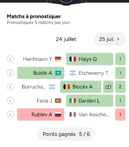 Vendredi 24 juillet