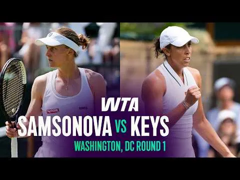 Samsonova besejrer Keys i Washington, DC 2026 – Første runde