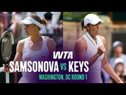 Samsonova kalahkan Keys di Washington, DC 2026 – Babak 1