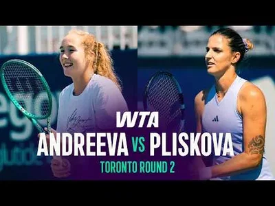 Mirra Andreeva ngalahake Karolina Pliskova ing National Bank Open 2026 – Babak 2