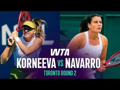 Alina Korneeva ngalahake Emma Navarro ing National Bank Open presented by Rogers 2026 – Babak 2
