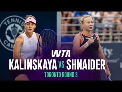 Diana Shnaider besejrer Anna Kalinskaya ved National Bank Open 2026 – Runde 3