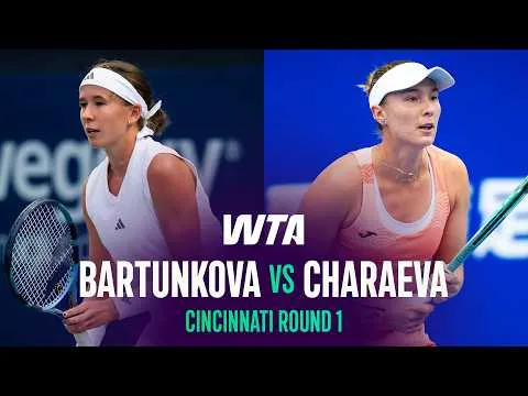 Nikola Bartunkova ngalahake Alina Charaeva ing Cincinnati Open 2026 – Babak 1